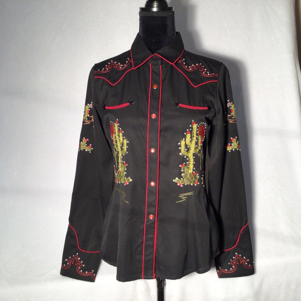 Panhandle Slim Ladies Retro Western Blouse